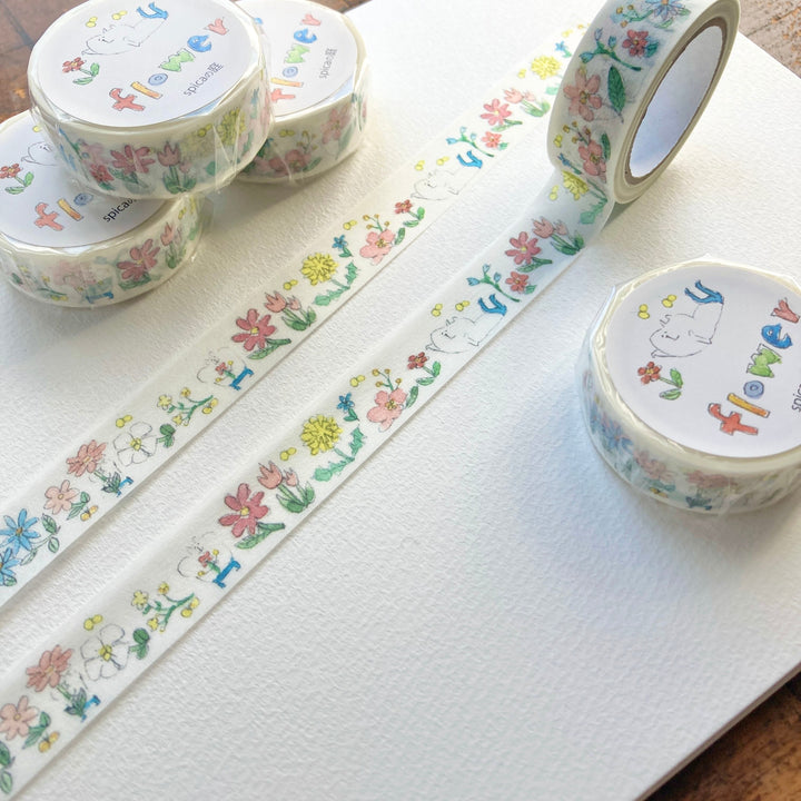 spica garden / Washi Tape -Flower SM29