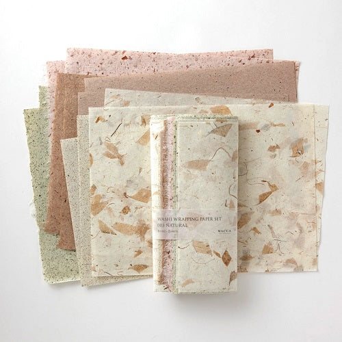 WACCA WASHI WRAPPING PAPER SET 003 NATURAL