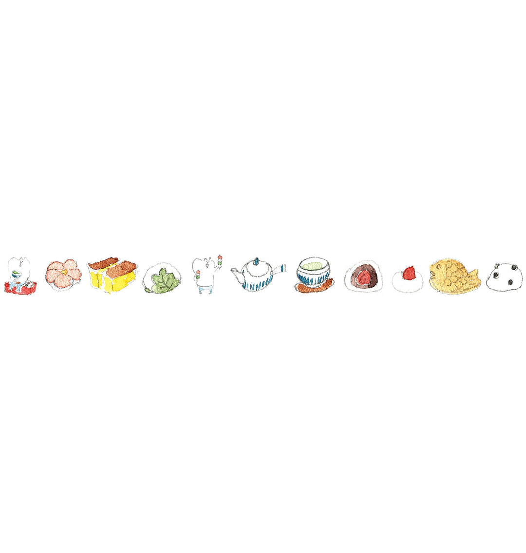 spica garden / Washi Tape -Japanese sweets SM25