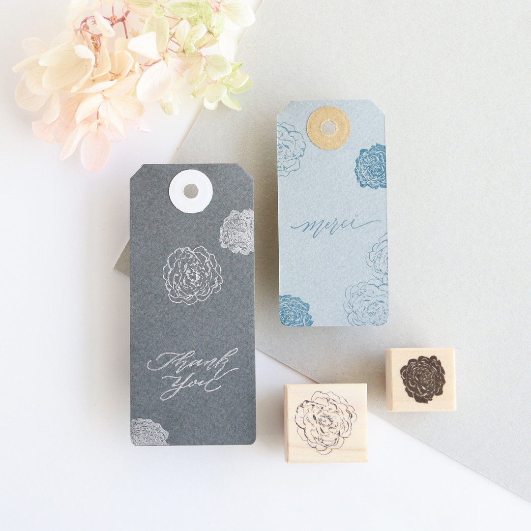 Rubber Stamps -set of peonies (2 stamps)