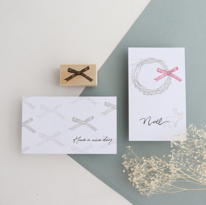 Rubber Stamps -matching ribbon