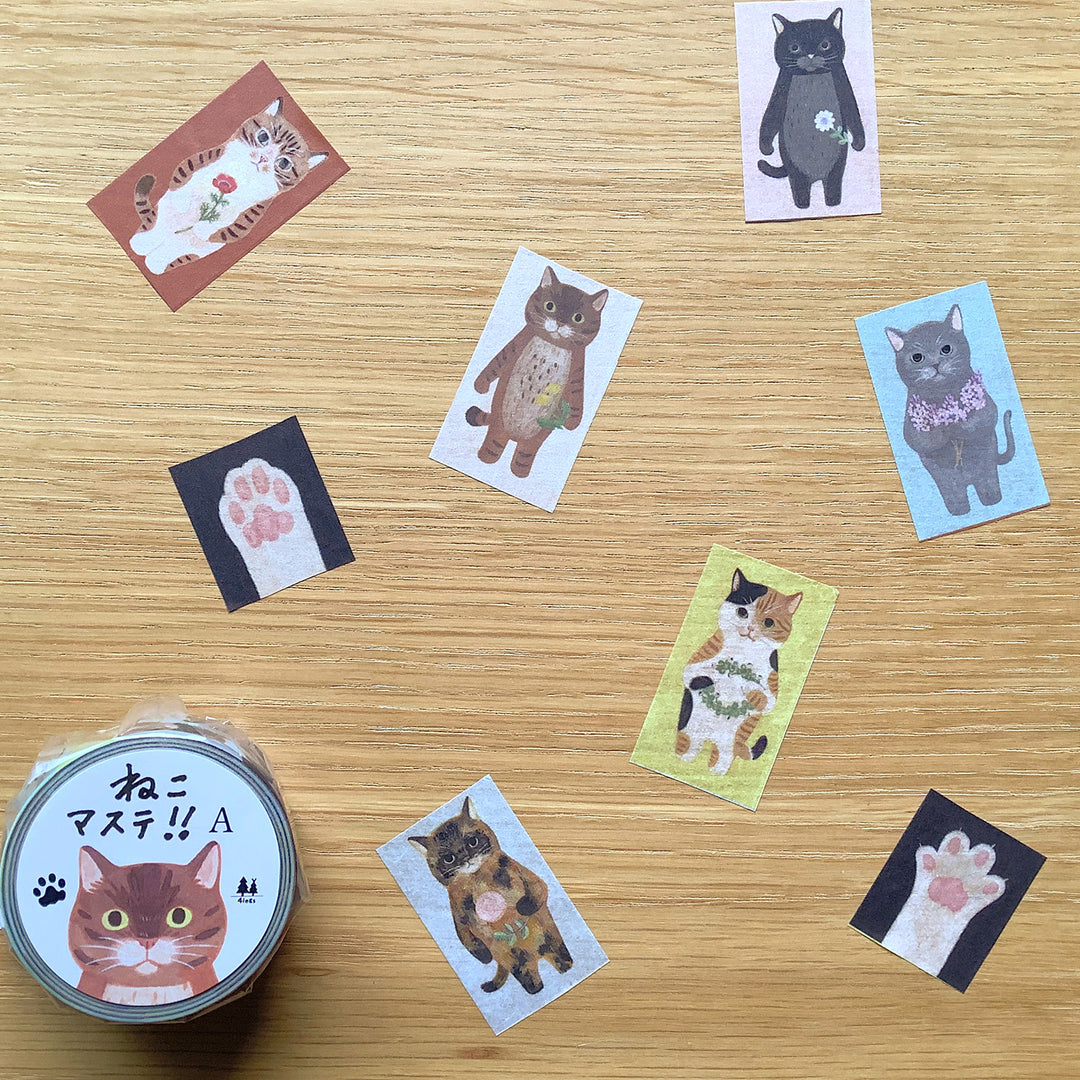 4legs / Washi Tape -Cats <A>