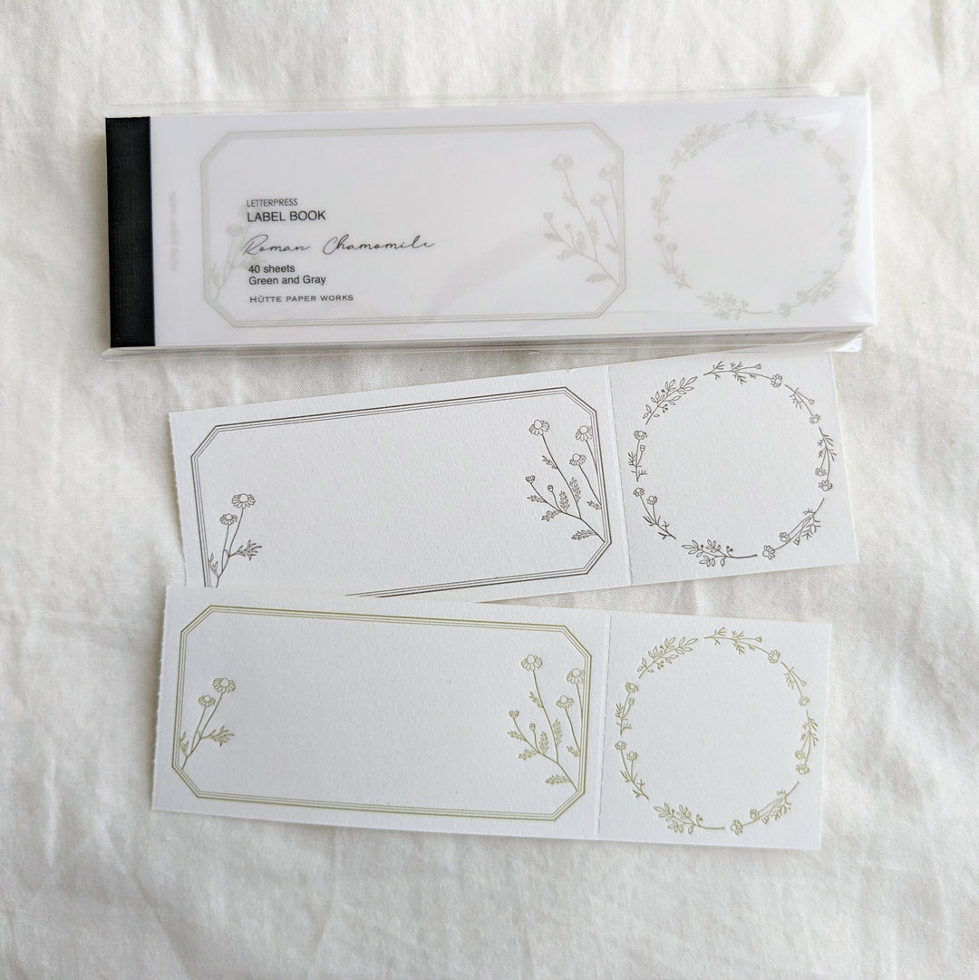 Hutte Paper Works / Label book -Chamomile