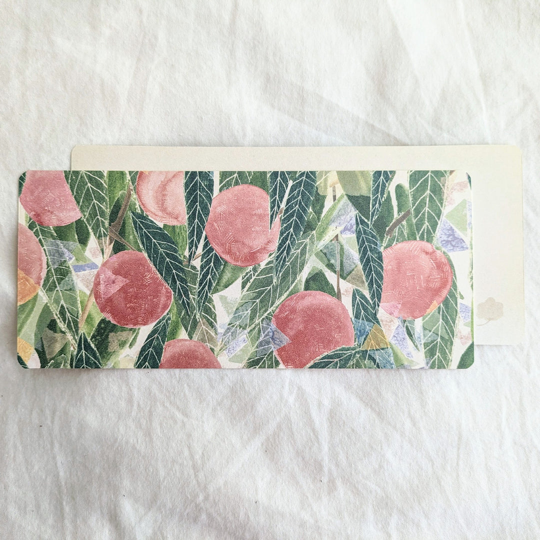 Yuko Omori / Note card -peach