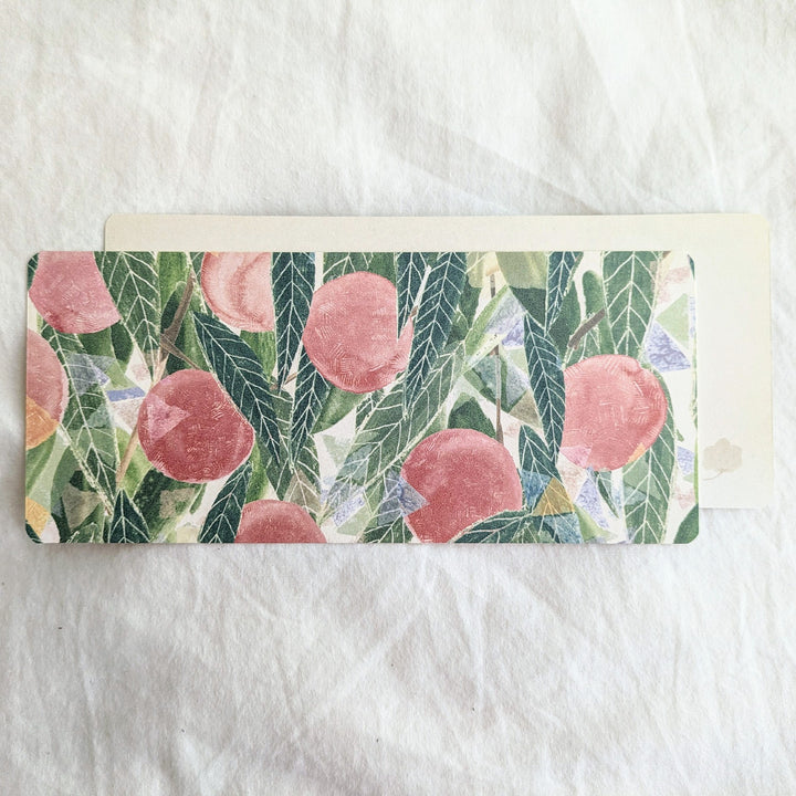 Yuko Omori / Note card -peach