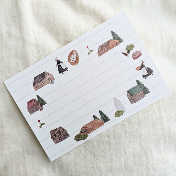 Necktie / 一筆箋 朝です(1cm罫線)