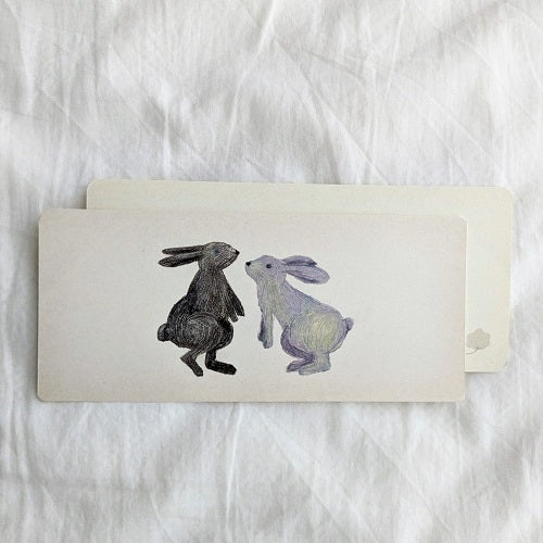 Yuko Omori / Note card -usagi