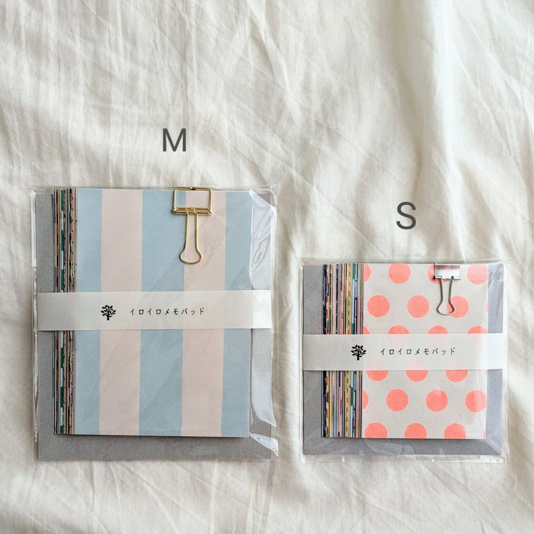 mizushima / Various Memo Pad -polka dots and stripes S/M