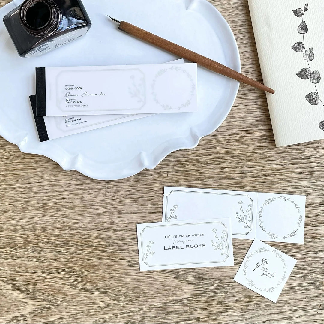 Hutte Paper Works / Label book -Chamomile