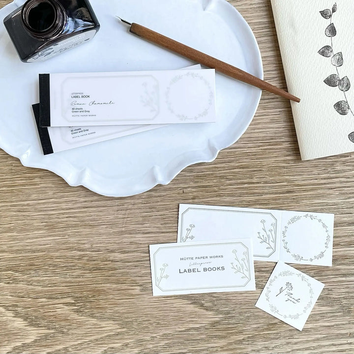 Hutte Paper Works / Label book -Chamomile