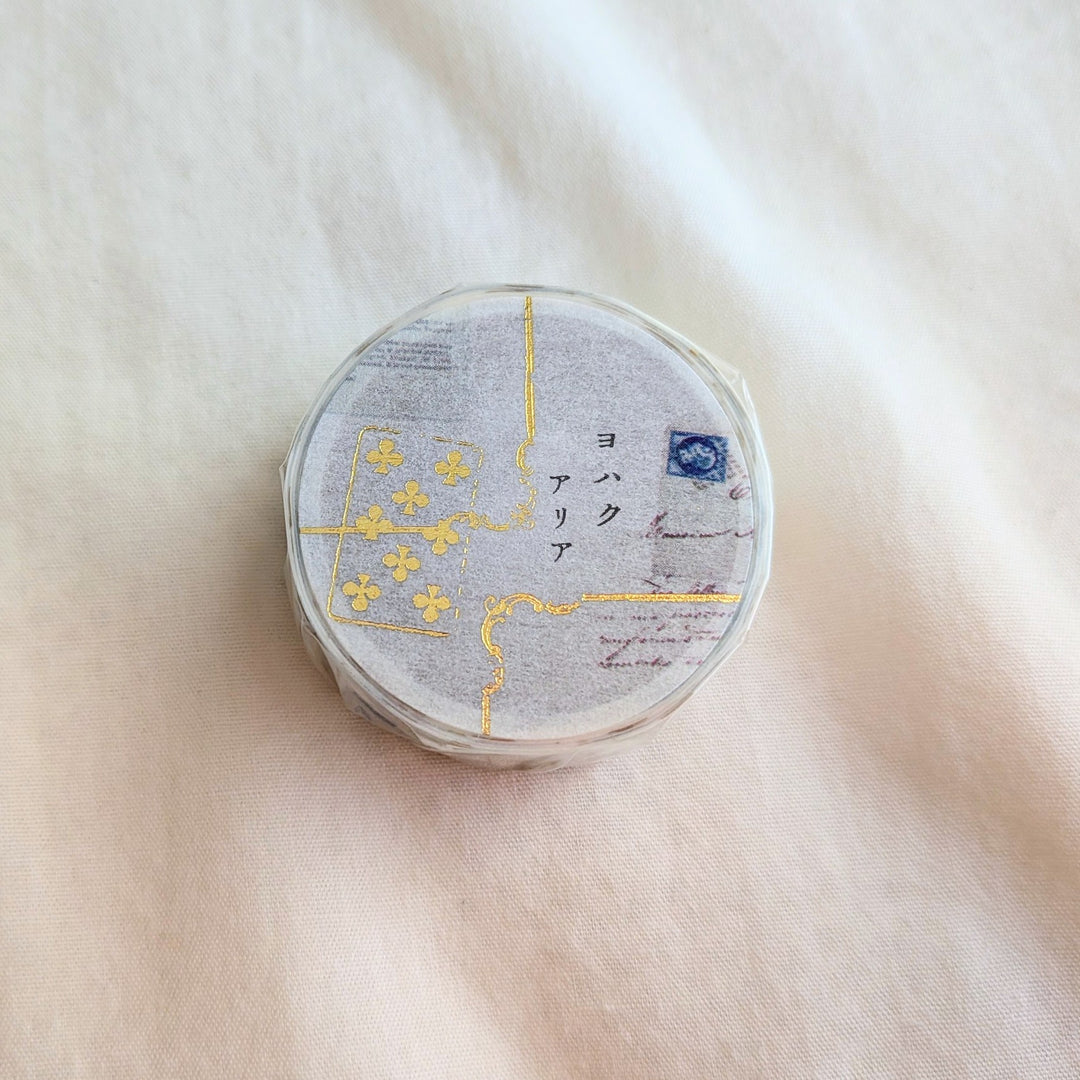 Yohaku / Foil-stamped Washi Tape -Aria YH-003