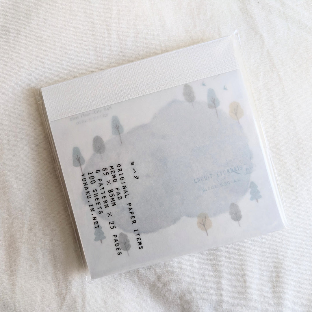Yohaku / Square Memo Pad -Hiking M-172