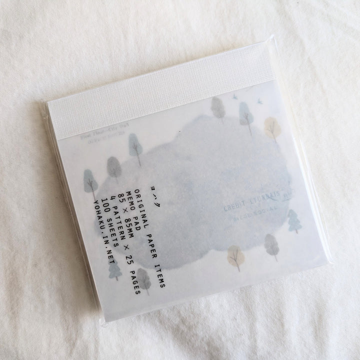 Yohaku / Square Memo Pad -Hiking M-172