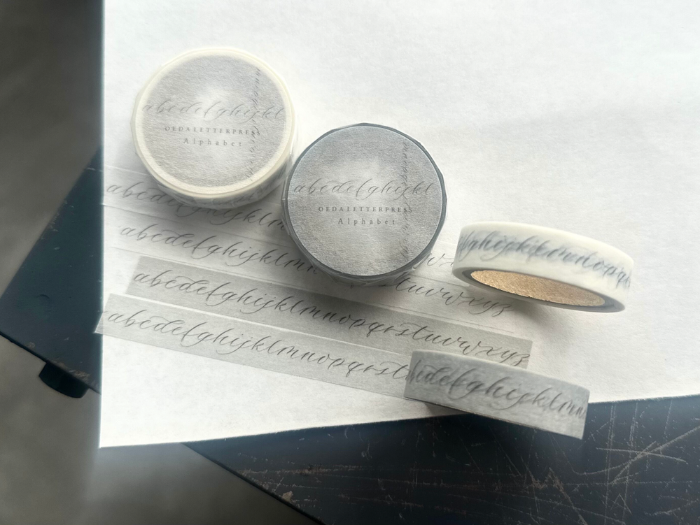 OEDA LETTERPRESS / Washi tape Alphabet