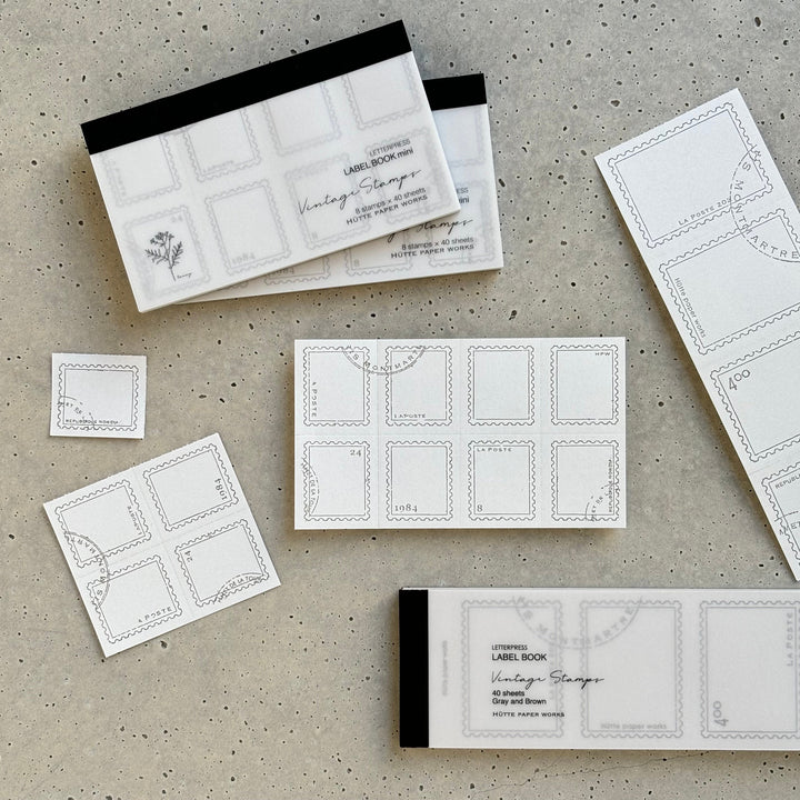 Hutte Paper Works / Letterpress Label Book mini HLB-904