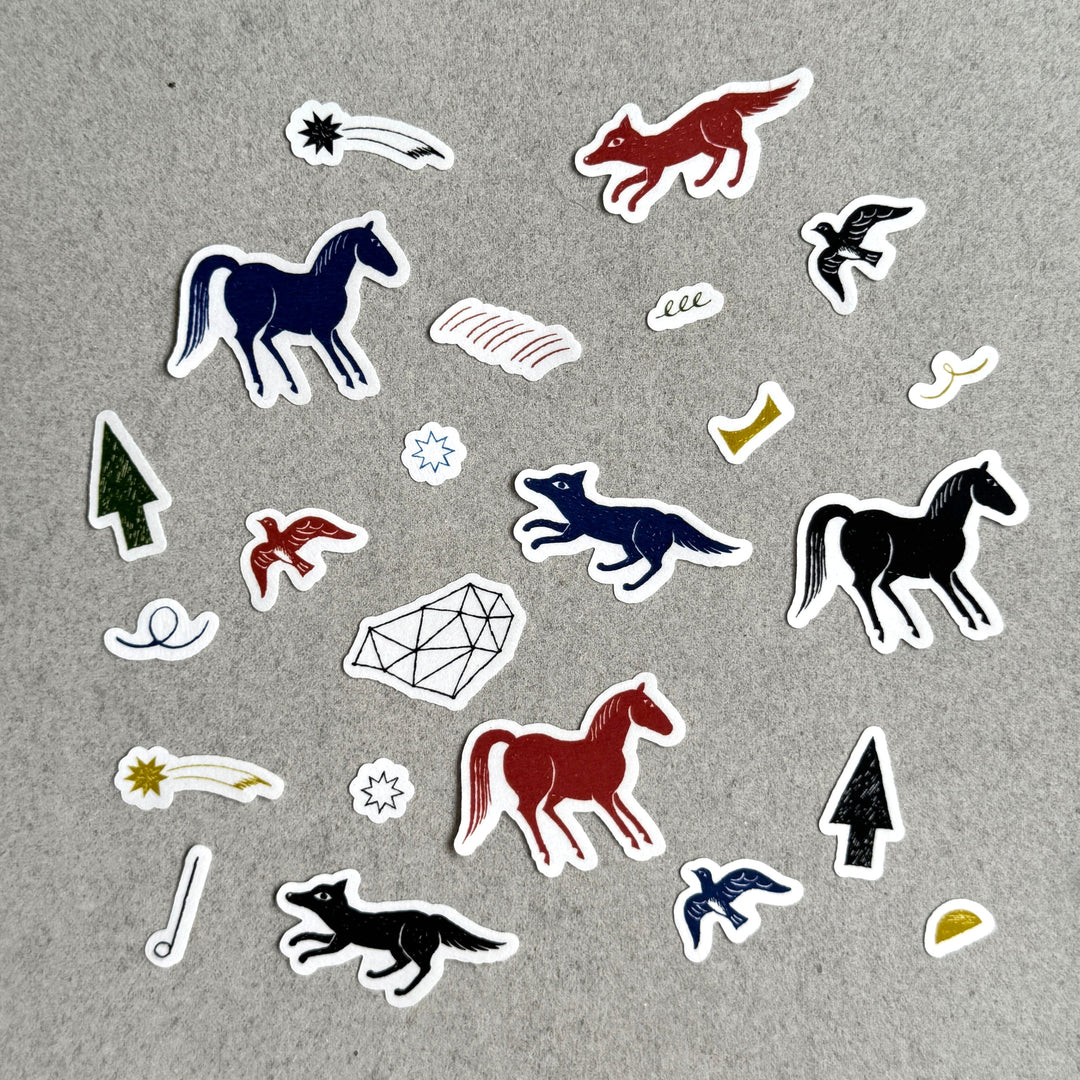 nishi shuku x mizushima / Flake Stickers -During the night FS-YR