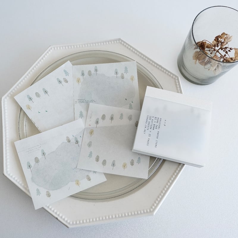 Yohaku / Square Memo Pad -Hiking M-172