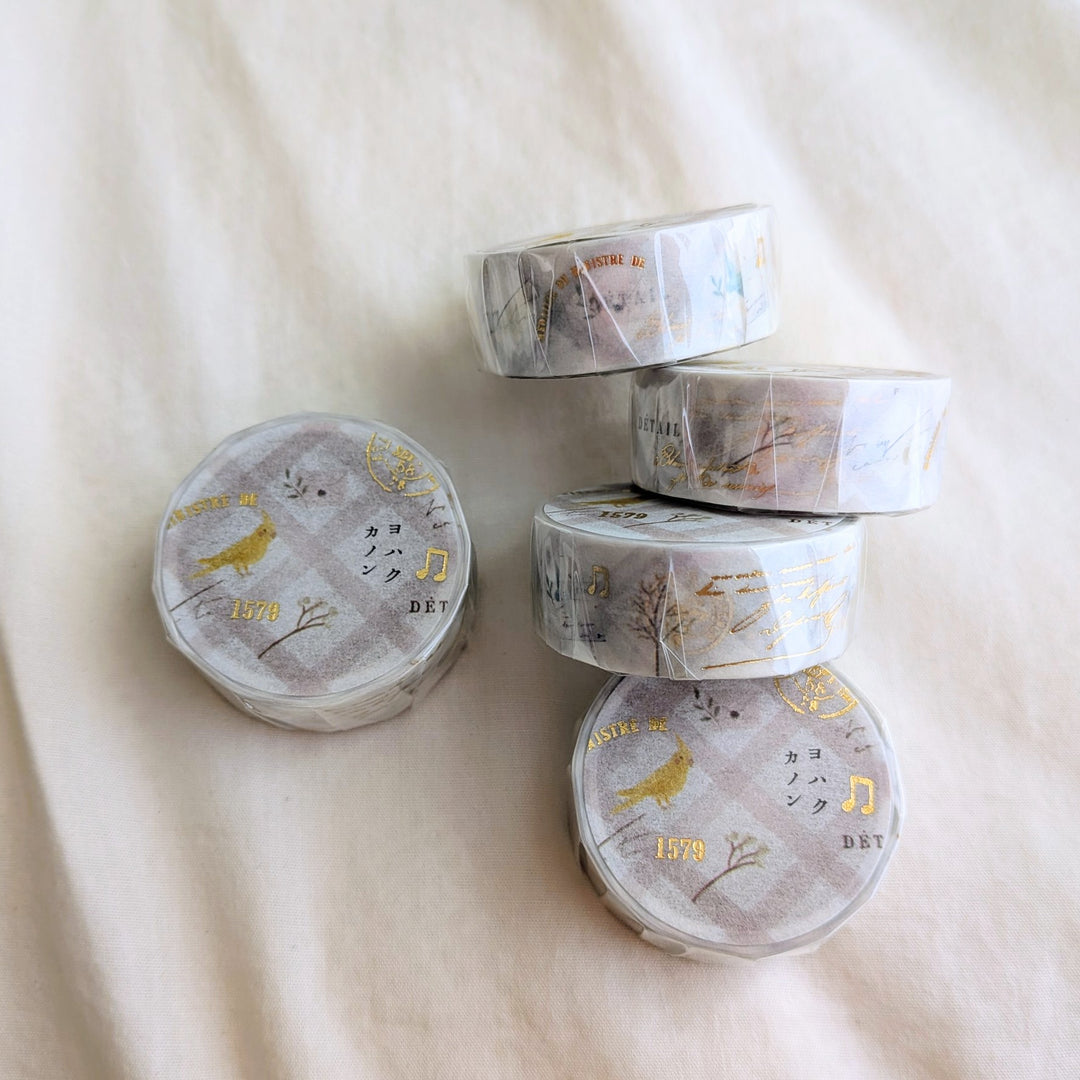 Yohaku / Foil-stamped Washi Tape -Aria YH-003
