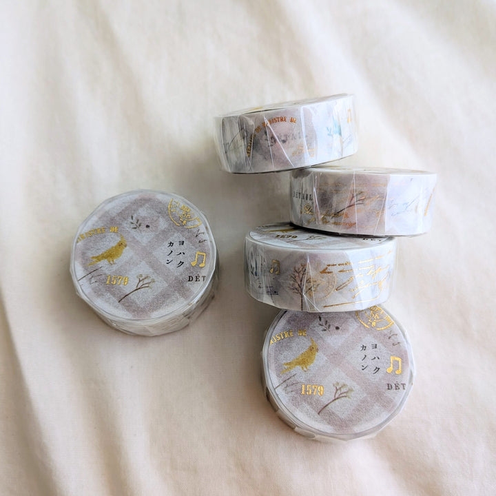 Yohaku / Foil-stamped Washi Tape -Aria YH-003