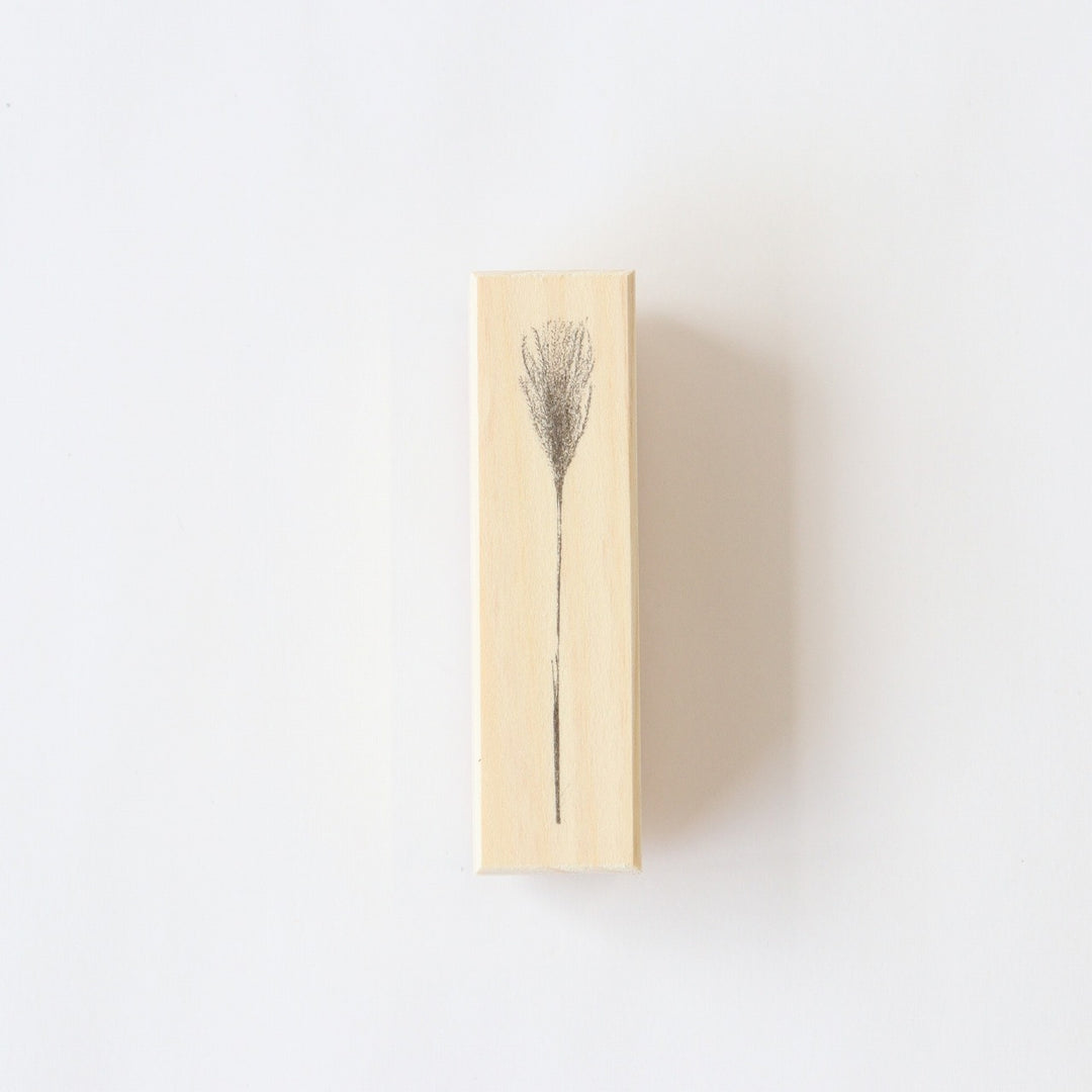 always smiles... / Rubber Stamp -apanese pampas grass