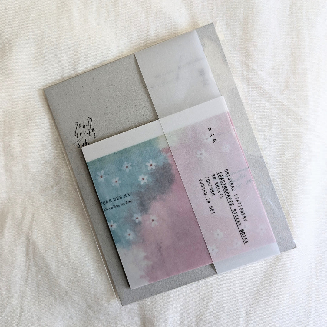 Yohaku / Tracing Paper Sticky note -Hazy weather in spring M-169