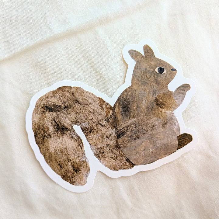 Itsuko Naka / Die-cut card -Squirrel