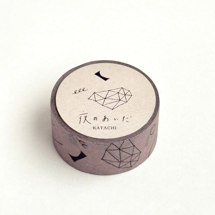 nishi shuku x mizushima / Washi Tape -During the night Shape Beige MT-YR-K-BE