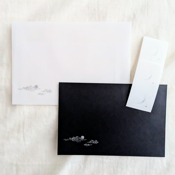 knoten letterpress / Envelope Set -Phases of the moon