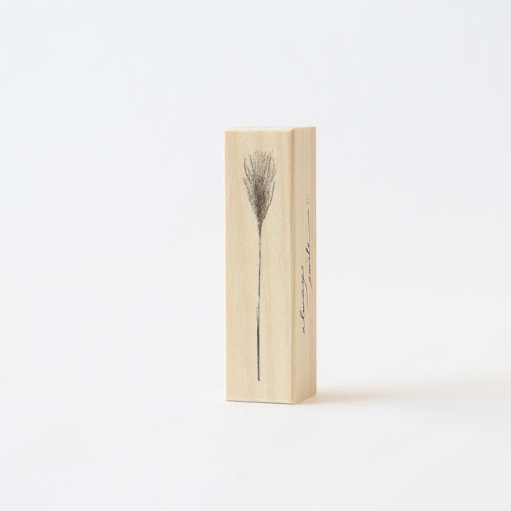 always smiles... / Rubber Stamp -apanese pampas grass