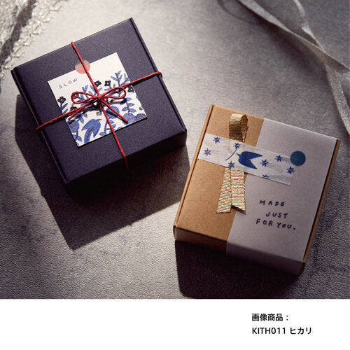 HITOTOKI / Washi Tape KITTA (Silver foil)-Hikari KITH011