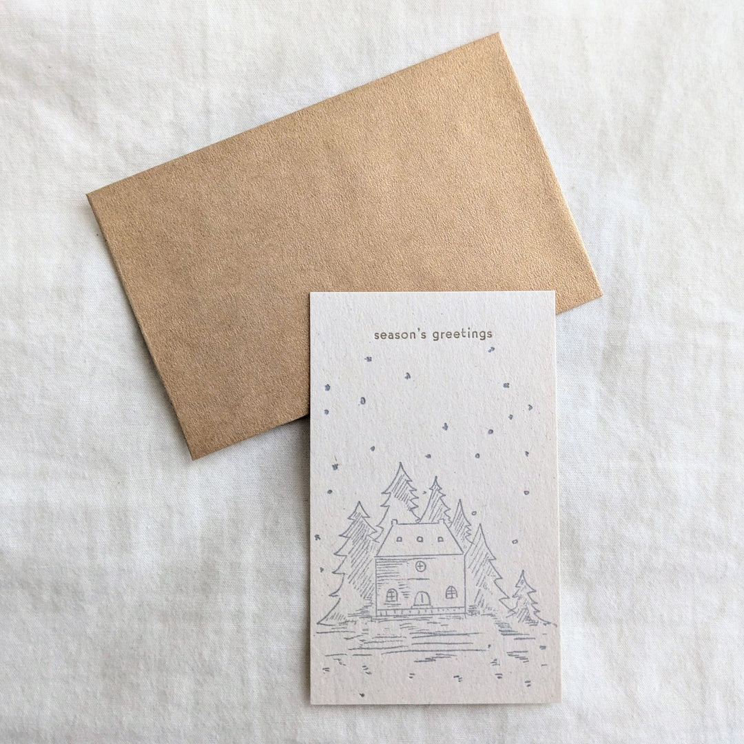 knoten letterpress / ミニカードセット お家のカード1