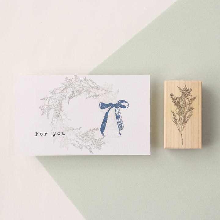 always smiles... / Rubber Stamp -Limonium bellidifolium