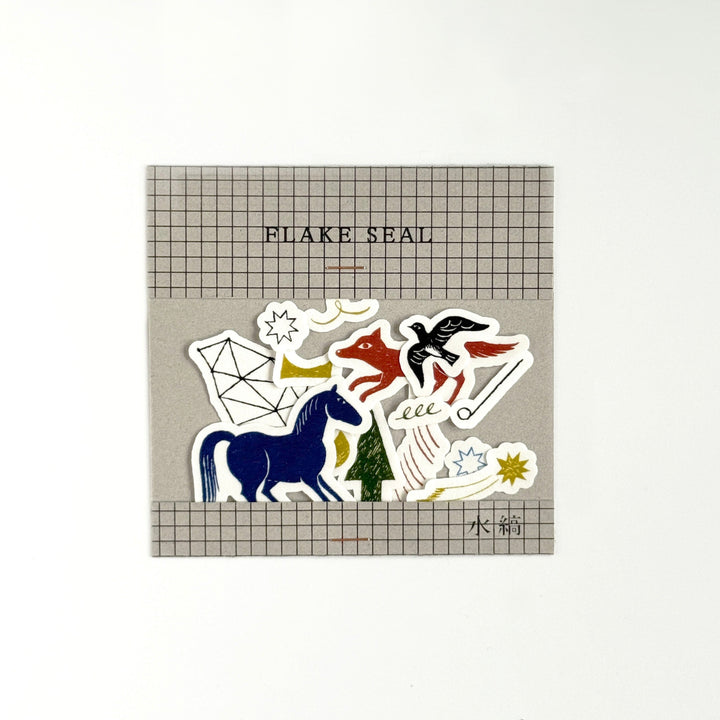 nishi shuku x mizushima / Flake Stickers -During the night FS-YR