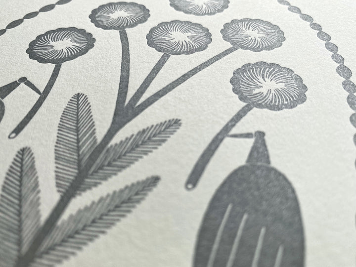 Letterpress card - in the moment to_pa15