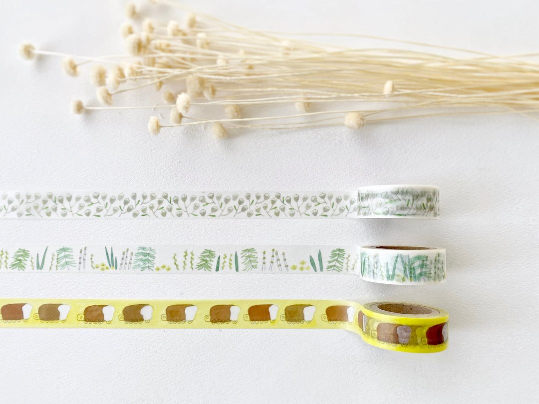 15mm Washi Tape -flower inviting spring to_pa07/beside to_pa07/truck to_pa07