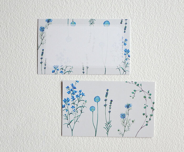 mocolier / Message Card Box -Three colored flowers
