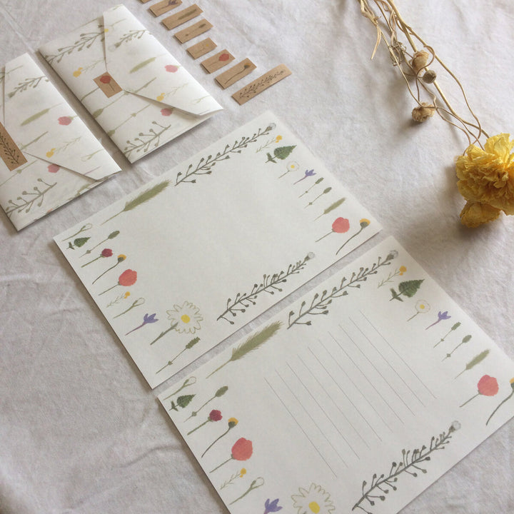 Kisetsu no Tegamiya / Letter Set -Pressed flowers