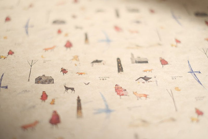 Jun Sasaki / Wrapping paper -Scenery of that town