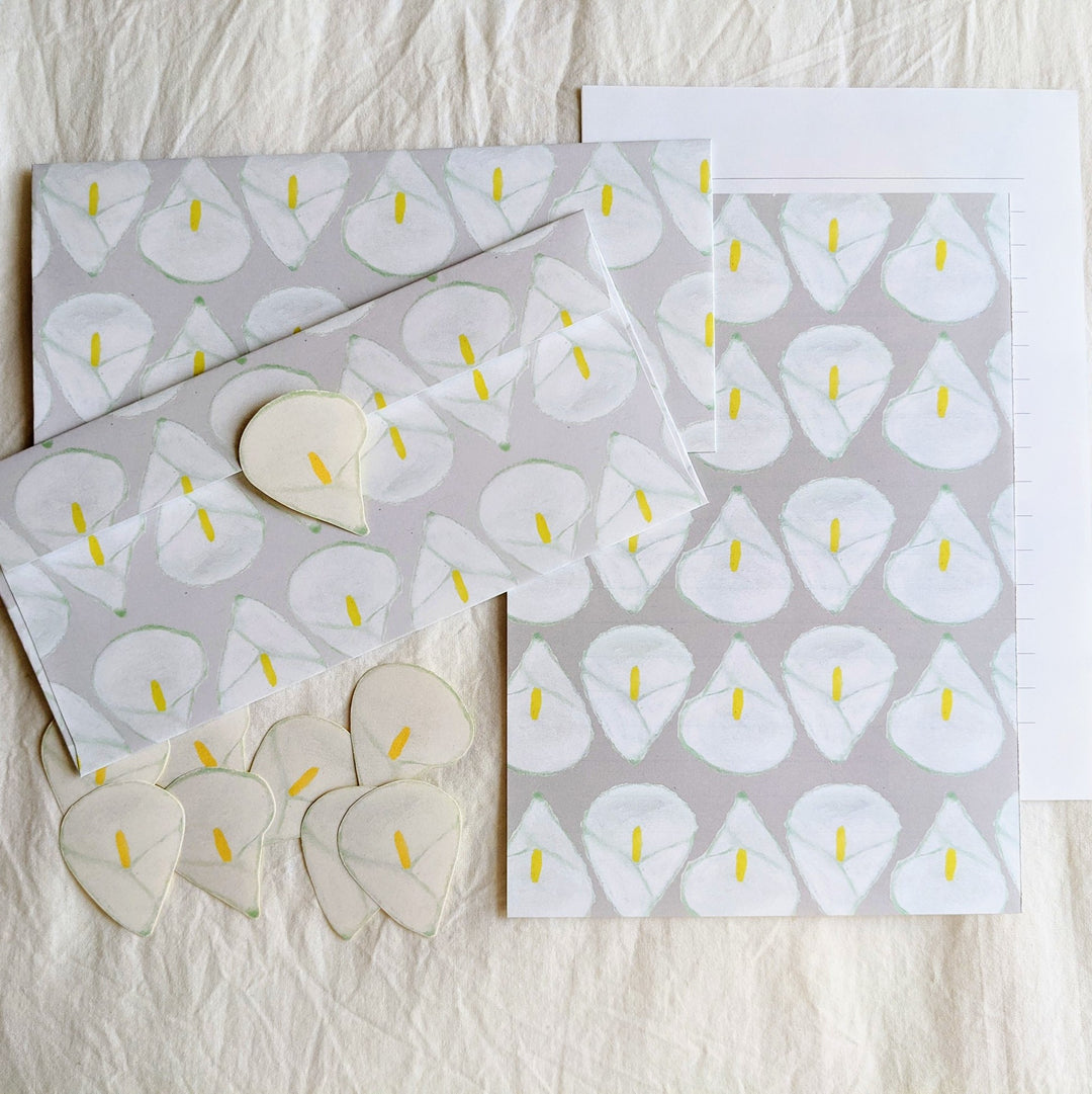 Letter set -Calla lilies