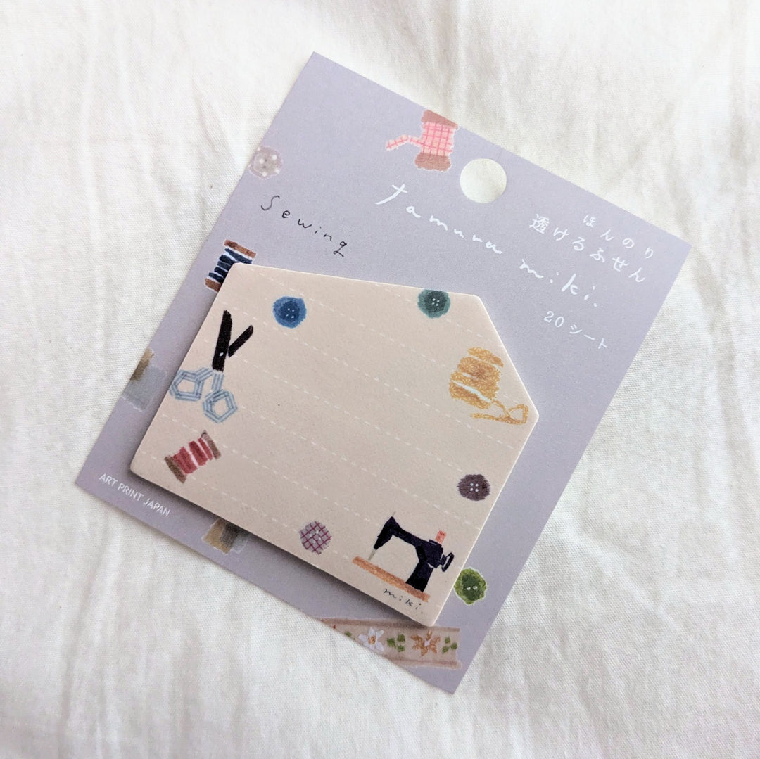 Transparent sticky note -Miki Tamura/Sewing
