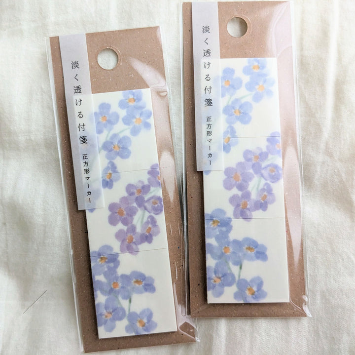 Pale transparent sticky note marker -Forget-me-not KAWAM105