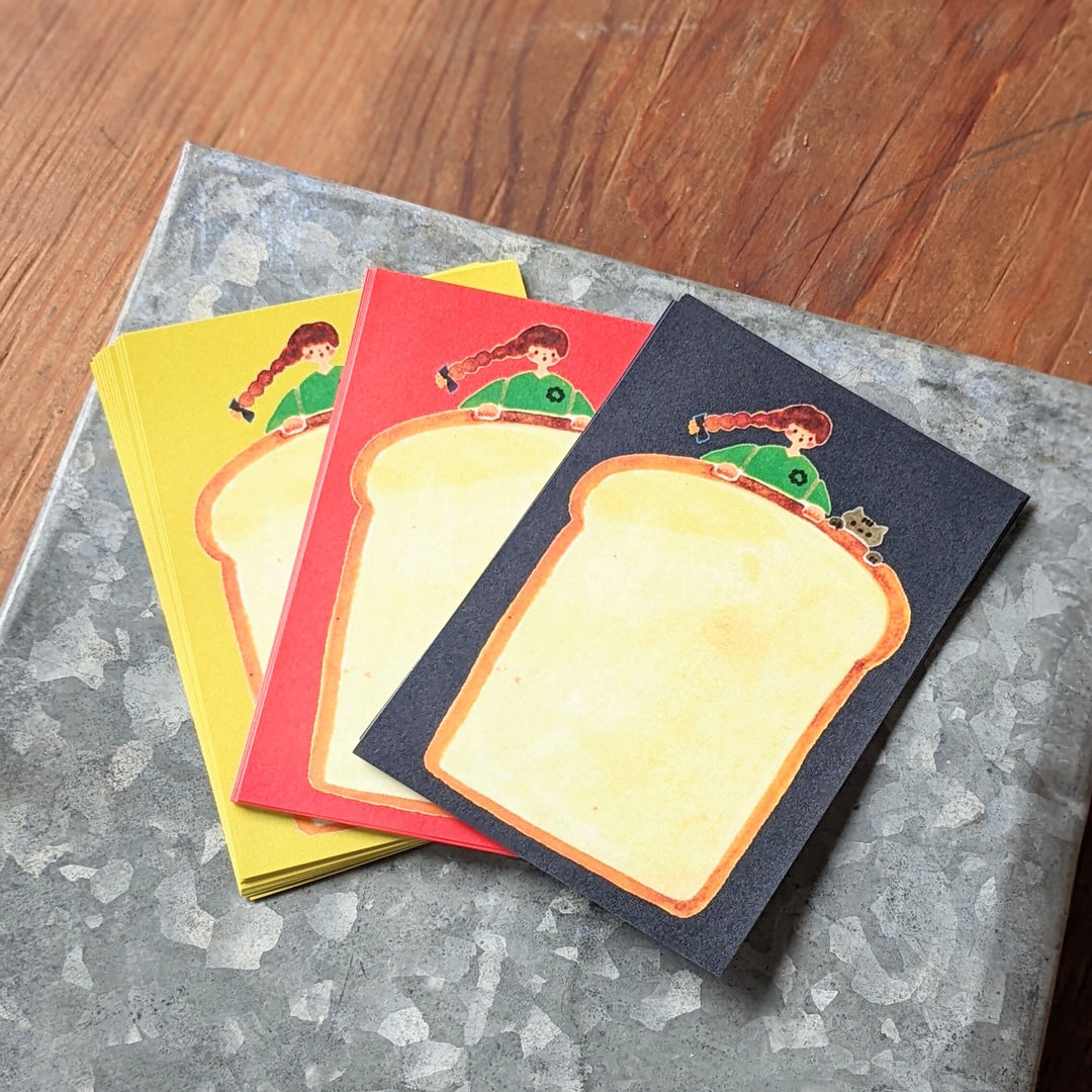 Memo Pad -Bread, Cats and Girls