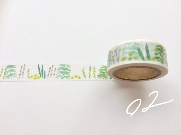 15mm Washi Tape -flower inviting spring to_pa07/beside to_pa07/truck to_pa07