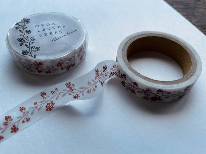 OEDA LETTERPRESS / Washi tape (Bloom line) Black/Red/Blue black/Yellow