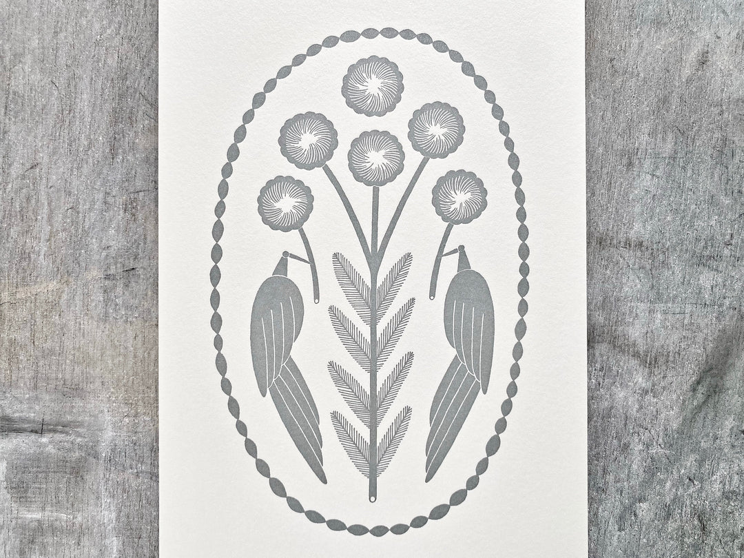 Letterpress card - in the moment to_pa15