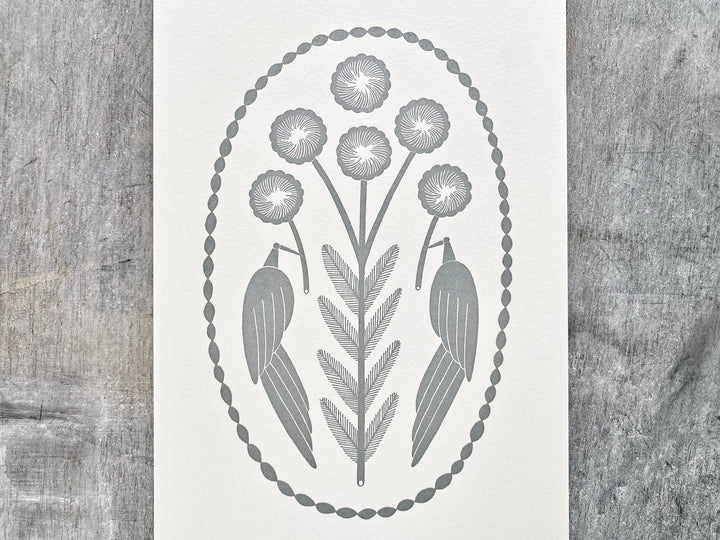 Letterpress card - in the moment to_pa15