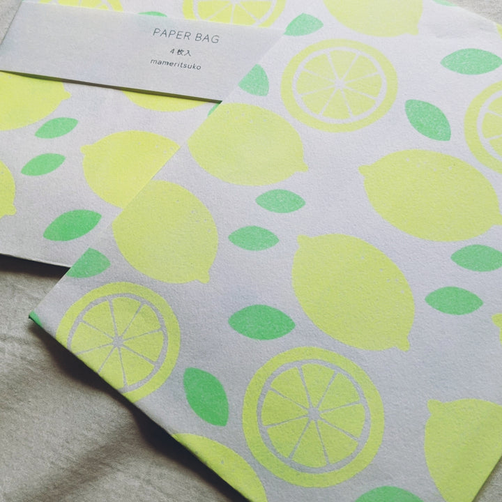 Paper bags -Lemon