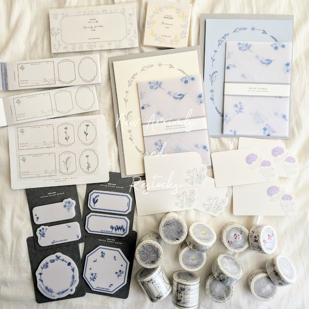 New Arrivals and Restocks from Hutte Paper Works♡