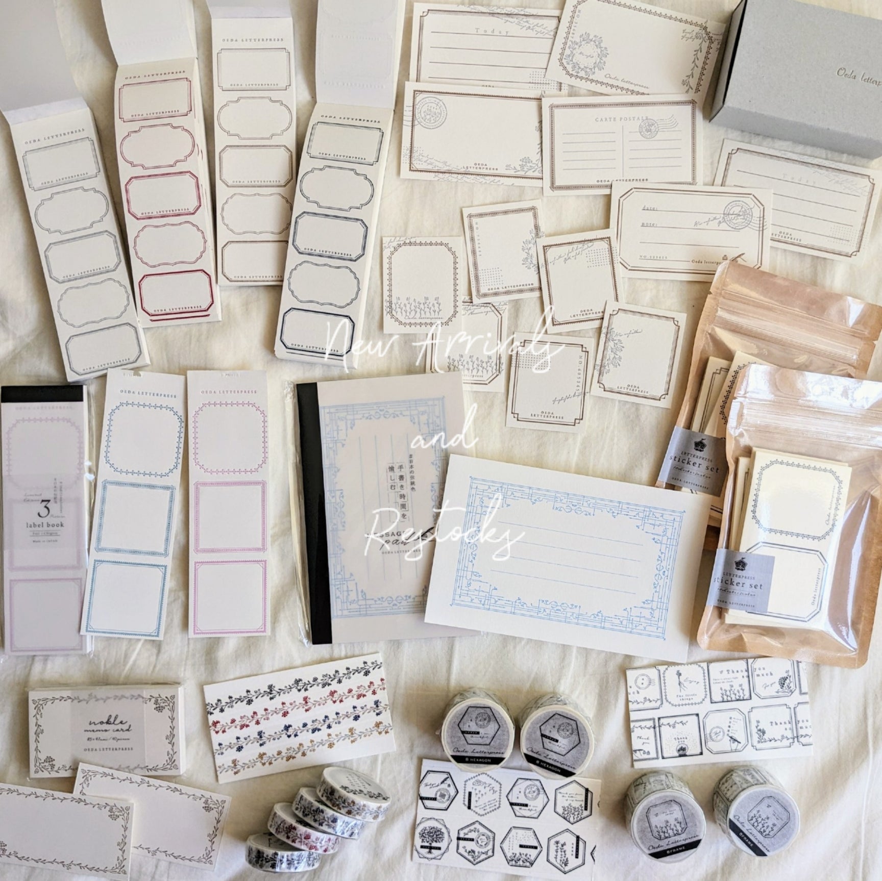 New arrivals and restocks from OEDA LETTERPRESS ♡