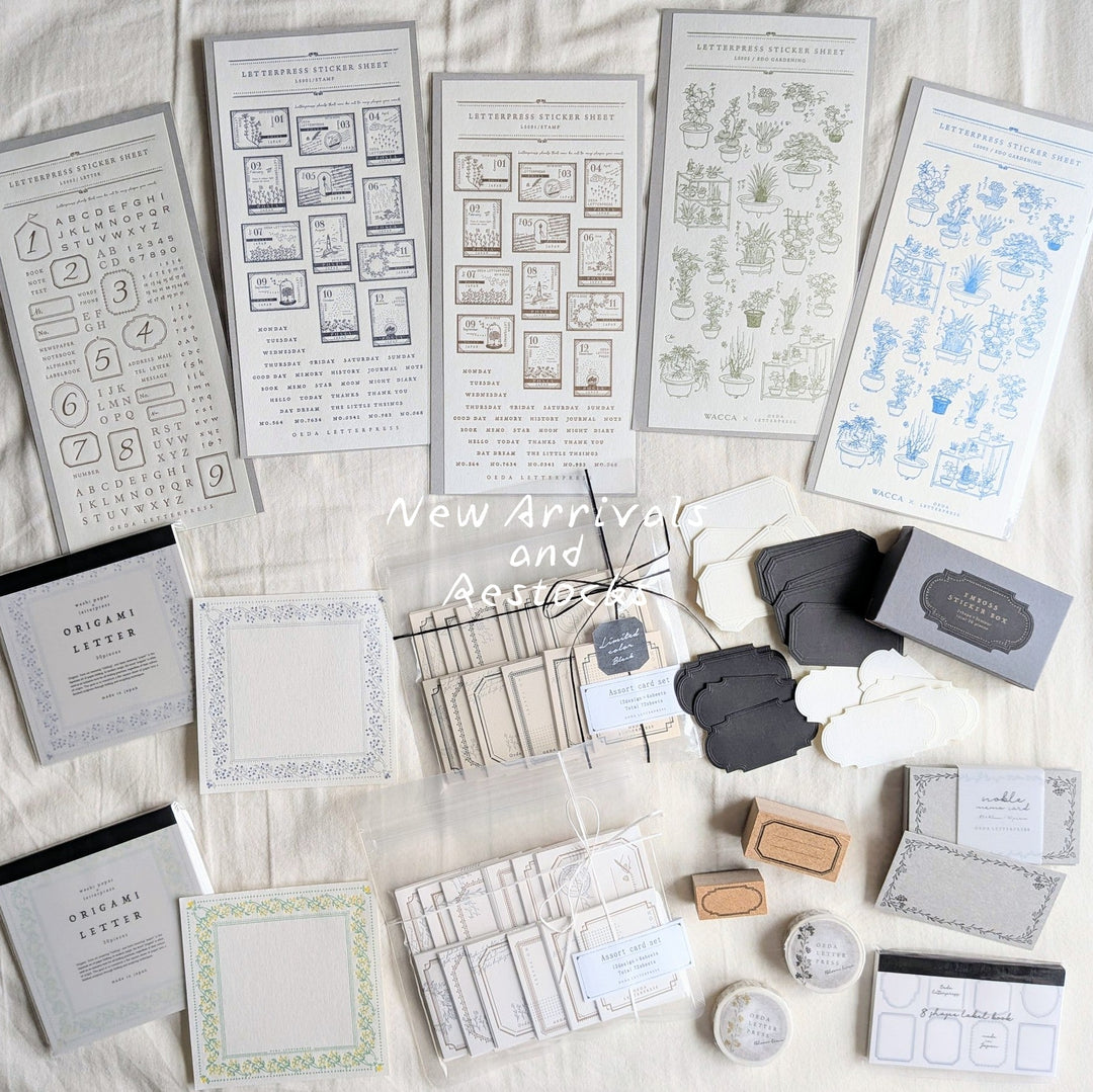 New Arrivals and Restocks from OEDA LETTERPRESS♡